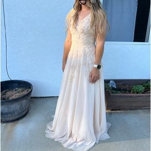 Beige dress from Bloomingdale’s